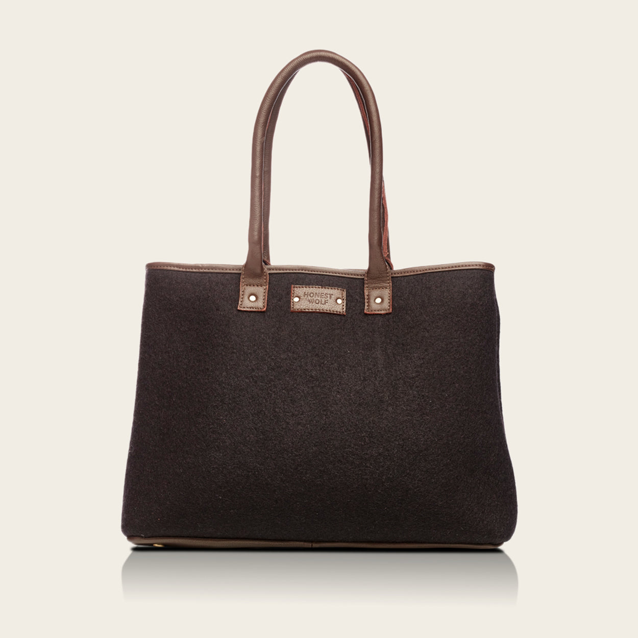 Online Country brown wool tote